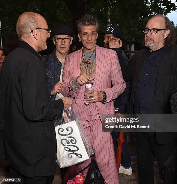 Judy Blame attends a VIP private view of "Judy Blame: Never Again" and "Artistic Difference" at the ICA on June 28, 2016 in London, England.