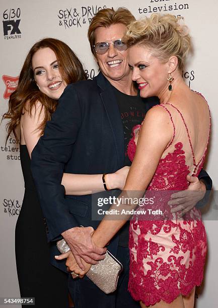 Elizabeth Gillies, Denis Leary and Elaine Hendrix attend the "Sex&Drugs&Rock&Roll" Season 2 Premiere at AMC Loews 34th Street 14 theater on June 28,...