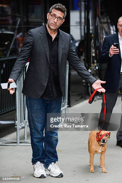 Actor Craig Bierko leaves the "Good Morning America" taping at the ABC Times Square Studios on June 28, 2016 in New York City.