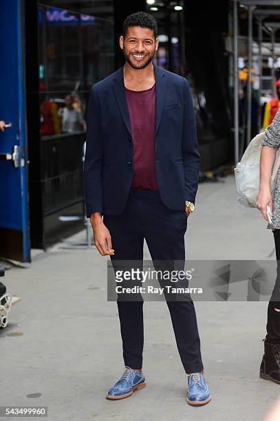 Actor Jeffrey Bowyer-Chapman leaves the "Good Morning America" taping at the ABC Times Square Studios on June 28, 2016 in New York City.