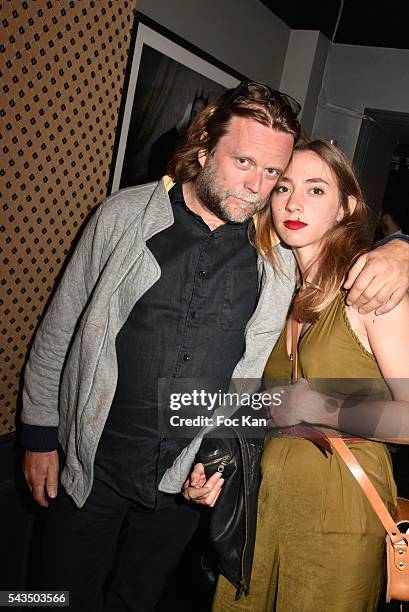 Jean Sebastien Deligny;Apollonia attend the chacha club during the Henrik Vibskov Menswear Spring/Summer 2017 after show party as part of Paris...