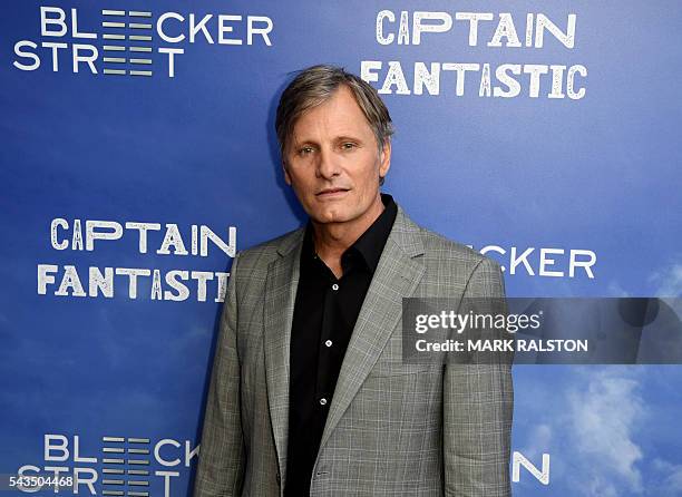 Actor Viggo Mortensen arrives for the premiere of Bleecker Street Media's 'Captain Fantastic' at the Harmony Gold in Los Angeles, California on June...