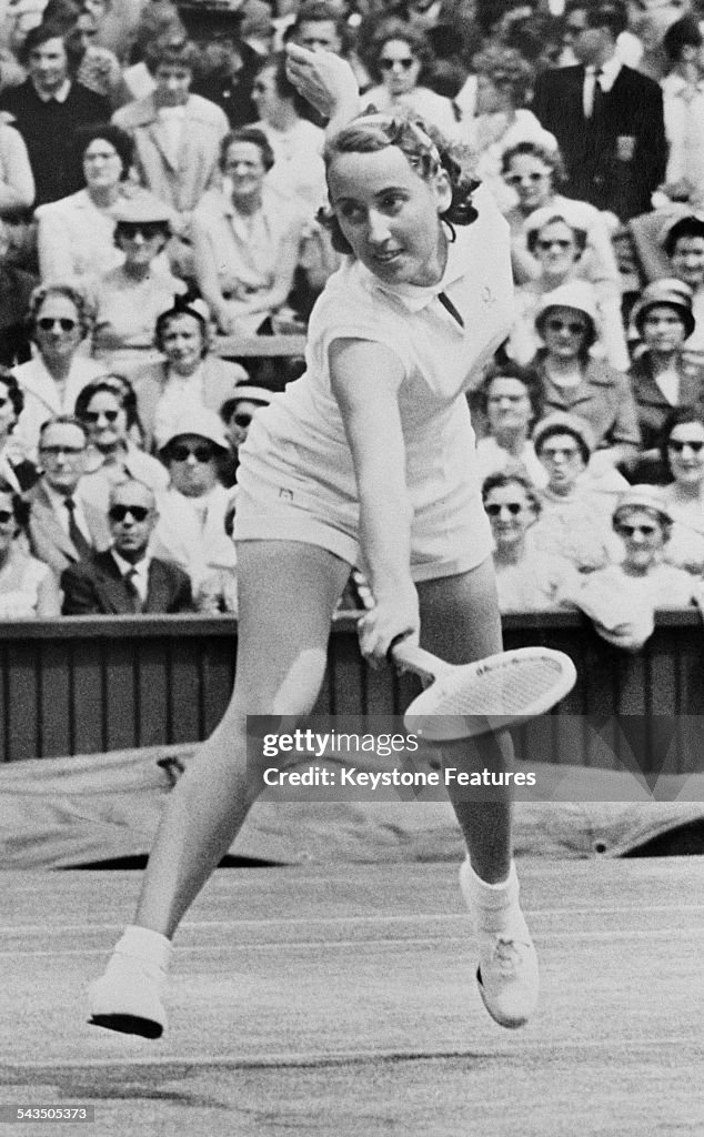 Angela Mortimer At Wimbledon