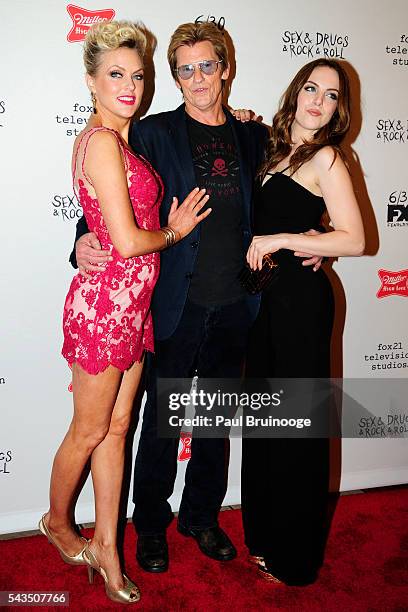 Elaine Hendrix, Dennis Leary and Elizabeth Gillies attend the Red Carpet Premiere of FX's Sex&Drugs&Rock&Roll Season 2 at AMC Loews 34th Street 14...