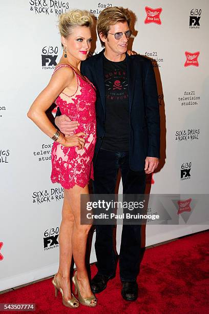 Elaine Hendrix and Dennis Leary attend the Red Carpet Premiere of FX's Sex&Drugs&Rock&Roll Season 2 at AMC Loews 34th Street 14 theater on June 28,...