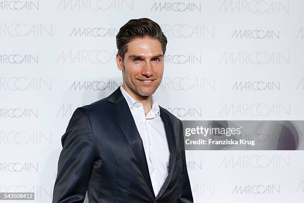 Dancer Christian Polanc attends the Marc Cain fashion show spring/summer 2017 at CITY CUBE Panorama Bar on June 28, 2016 in Berlin, Germany.