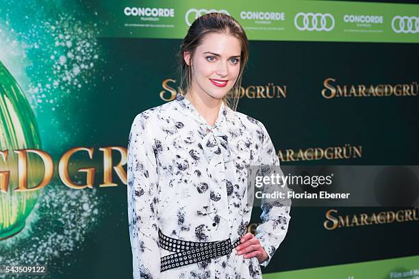 Laura Berlin attends the 'Smaragdgruen' German Premiere on June 28, 2016 in Cologne, Germany.