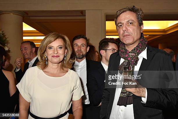 Valerie Trierweiler and Jean Noel Mirande attend 22th Amnesty International France: Gala at Theatre des Champs Elysees on June 28, 2016 in Paris,...