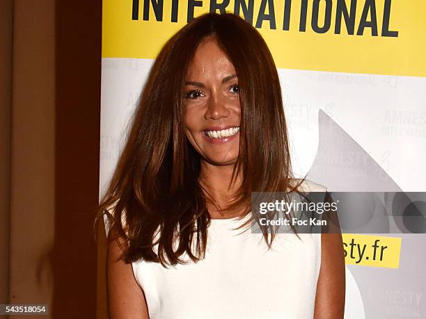 Karine Arsene attends 22th Amnesty International France: Gala at Theatre des Champs Elysees on June 28, 2016 in Paris, France.