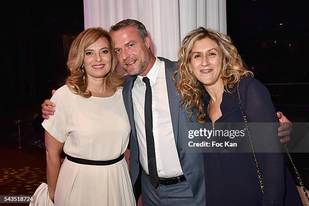 Valerie Trierweiler, Jean Marie Guibert and Tassa Benech attend 22th Amnesty International France : Gala at Theatre des Champs Elysees After Party at...