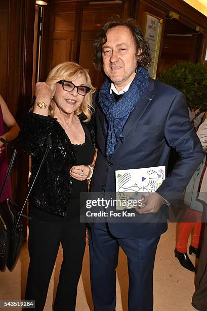 Jean Christophe Molinier and Nicoletta attend 22th Amnesty International France : Gala at Theatre des Champs Elysees on June 28, 2016 in Paris,...