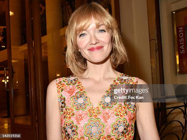 Maya Lauque attends 22th Amnesty International France : Gala at Theatre des Champs Elysees on June 28, 2016 in Paris, France.
