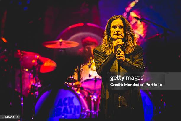 Singer-songwriter Ozzy Osbourne, frontman of Black Sabbath, in concert at the Verona Arena, Italian date of The End Tour. Verona, Italy. 13th June...