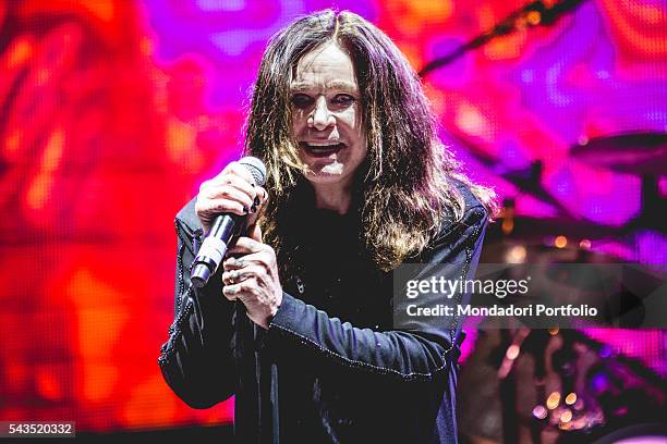 Singer-songwriter Ozzy Osbourne, frontman of Black Sabbath, in concert at the Verona Arena, Italian date of The End Tour. Verona, Italy. 13th June...