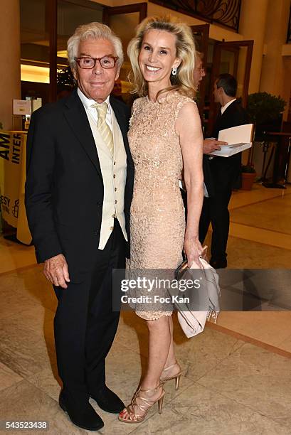 Jean-Daniel LorieuxÊand Laura Restelli attend 22th Amnesty International France : Gala at Theatre des Champs Elysees on June 28, 2016 in Paris,...