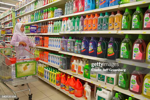 United Arab Emirates U.A.E. UAE Middle East Dubai Al Souqe Al Kabeer Carrefour Hyper Market shopping department store for sale cleaning supplies.