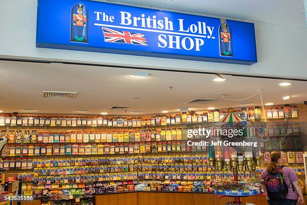 Australia, Sydney, Central Business District CBD Darling Harbor Harbourside Shopping Center shopping candy store British Lolly Shop overweight fat...