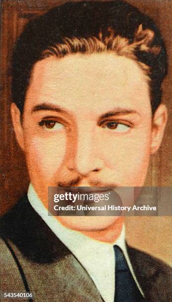 Robert Donat an English film and stage actor. Dated 20th Century