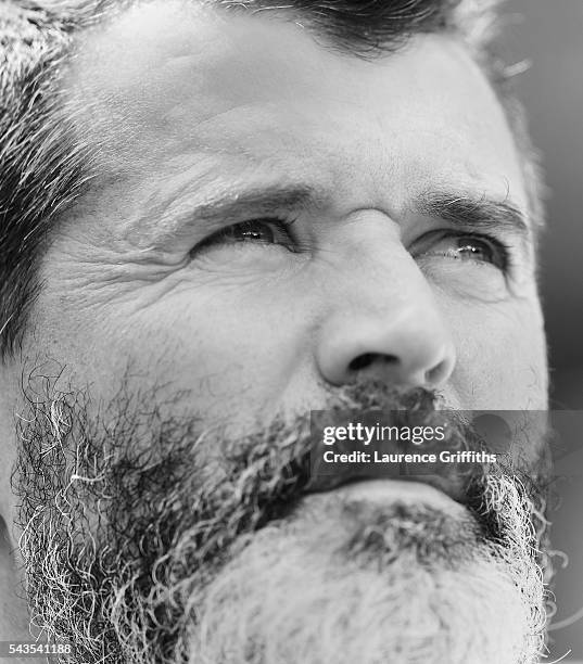 Roy Keane of Republic of Ireland looks on during the UEFA Euro 2016 match between France and Republic of Ireland at Stade des Lumieres on June 26,...