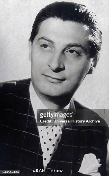 Jean Tissier a French stage, film and television actor. Dated 20th Century