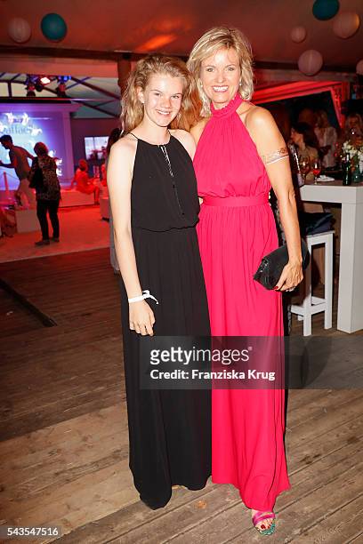 German moderator Carola Ferstl and her daughter Julia attend the Raffaello Summer Day 2016 to celebrate the 26th anniversary of Raffaello on June 24,...