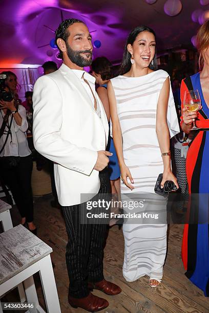 Massimo Sinato and Rebecca Mir attend the Raffaello Summer Day 2016 to celebrate the 26th anniversary of Raffaello on June 24, 2016 in Berlin,...