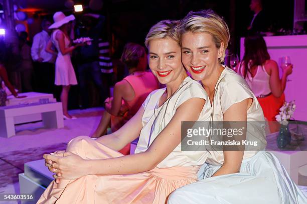 The german model twins Julia Meise and Nina Meise attend the Raffaello Summer Day 2016 to celebrate the 26th anniversary of Raffaello on June 24,...