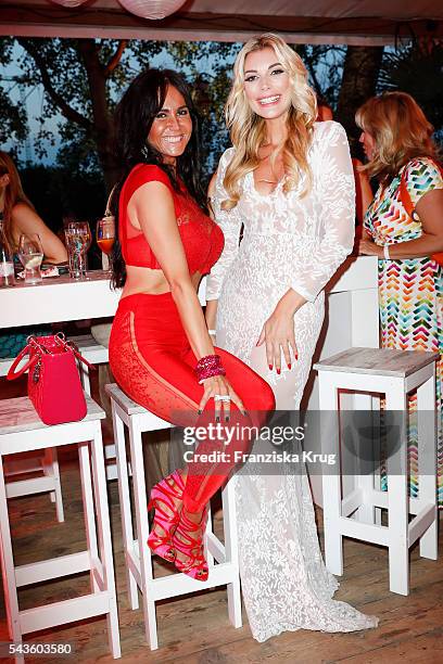 Rafaella Slyusareva and Jackie Hide attend the Raffaello Summer Day 2016 to celebrate the 26th anniversary of Raffaello on June 24, 2016 in Berlin,...