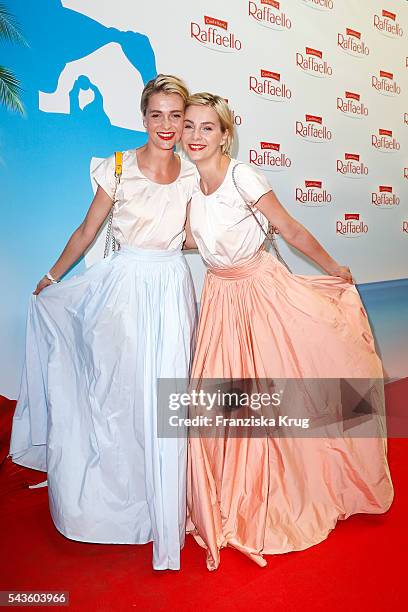 The german model twins Julia Meise and Nina Meise attend the Raffaello Summer Day 2016 to celebrate the 26th anniversary of Raffaello on June 24,...