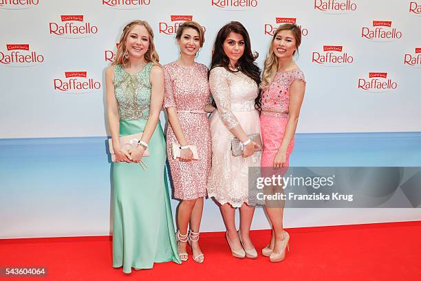 Kisu, Nihan, Diana zur Loewen and Paola Maria attend the Raffaello Summer Day 2016 to celebrate the 26th anniversary of Raffaello on June 24, 2016 in...