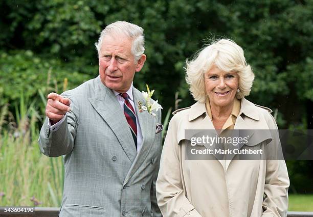 Prince Charles, Prince of Wales and Camilla, Duchess of Cornwall visit The Royal Norfolk Show at Norfolk Showground on June 29, 2016 in Norwich,...