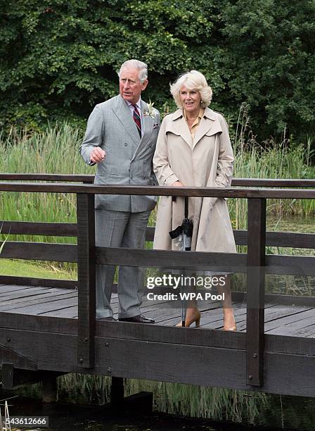 Prince Charles, Prince of Wales and Camilla, Duchess of Cornwall visit The Royal Norfolk Show at Norfolk Showground on June 29, 2016 in Norwich,...