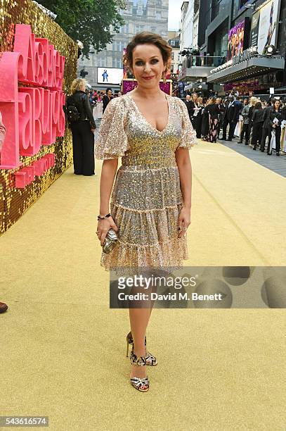 Julia Sawalha attends the World Premiere of "Absolutely Fabulous: The Movie" at Odeon Leicester Square on June 29, 2016 in London, England.
