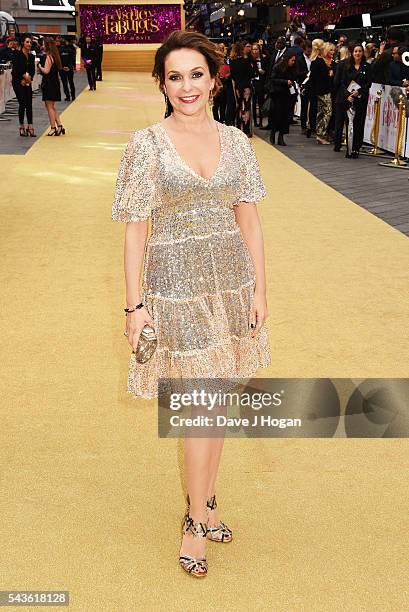 Julia Sawalha attends the World Premiere of "Absolutely Fabulous: The Movie" at Odeon Leicester Square on June 29, 2016 in London, England.