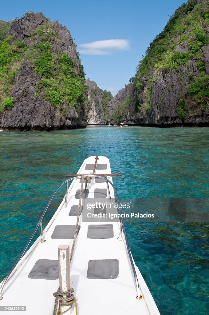 Entrance to the big lagoon, Miniloc island