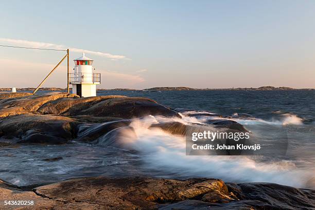 hönö island lighthouse 4 - hönö sweden stock pictures, royalty-free photos & images