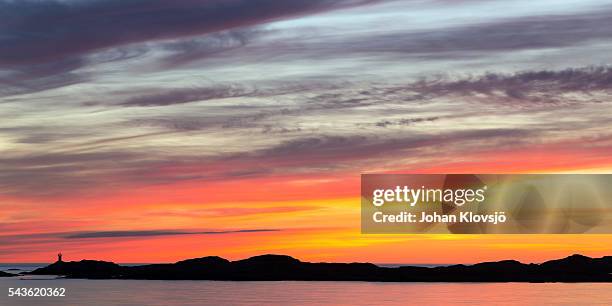sunset clouds on hönö island 1 - hönö sweden stock pictures, royalty-free photos & images