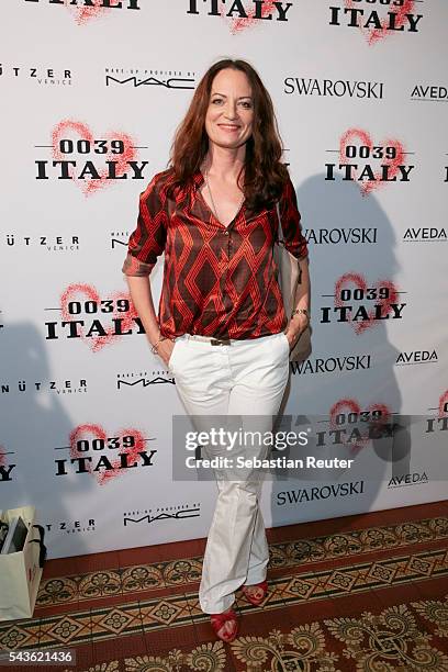 Natalia Woerner arrives at the 0039 Italy show during the Mercedes-Benz Fashion Week Berlin Spring/Summer 2017 at Borchardt on June 29, 2016 in...