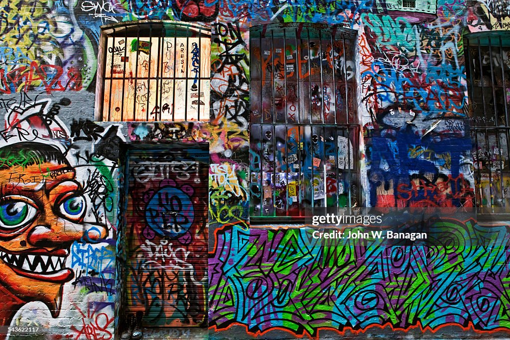 Hosier lane graffiti Melbourne