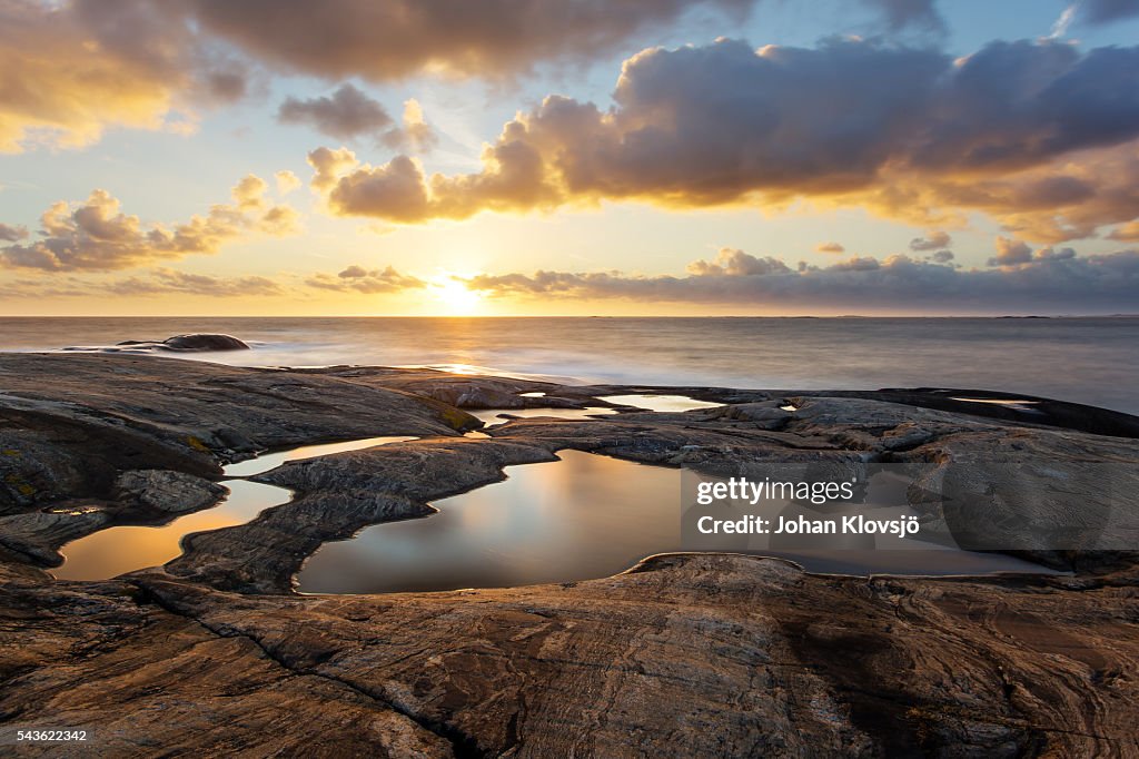 Rockpool at Sunset