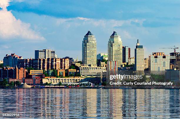 dnipro, ukraine, eastern european city and river (previous name dniepropetrovsk) - dnieper river stock pictures, royalty-free photos & images