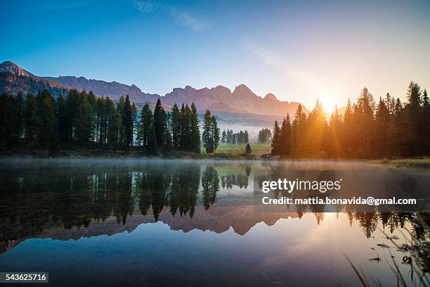 dolomiting sunrise. - trento stock pictures, royalty-free photos & images