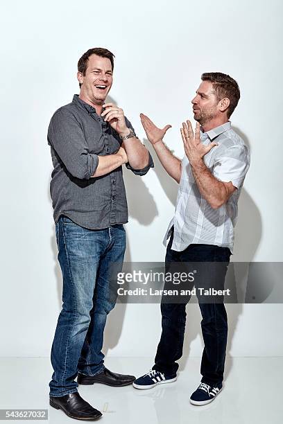 Jonathan Nolan and Greg Plageman are photographed for Entertainment Weekly Magazine at the ATX Television Fesitval on June 10, 2016 in Austin, Texas.