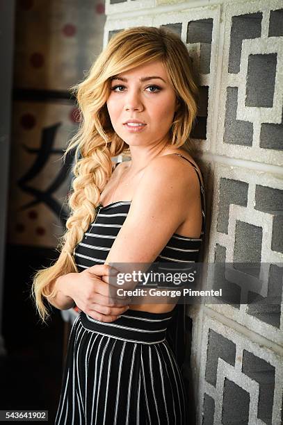 Jennette McCurdy Promotes City TV/ Netflix Series "Between" at Soho Metropolitan Hotel on June 29, 2016 in Toronto, Canada.