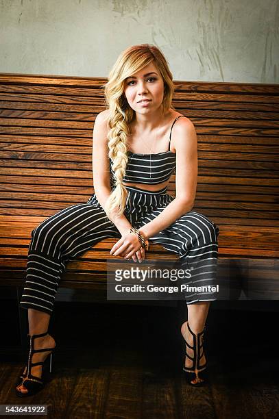 Jennette McCurdy Promotes City TV/ Netflix Series "Between" at Soho Metropolitan Hotel on June 29, 2016 in Toronto, Canada.
