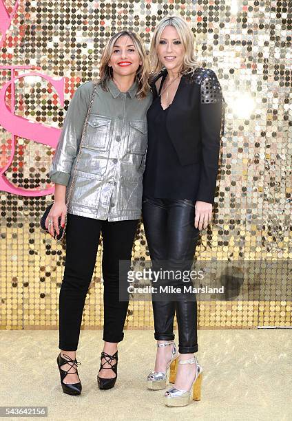 Melanie Blatt and Nicole Appleton attend the World Premiere of "Absolutely Fabulous: The Movie" at Odeon Leicester Square on June 29, 2016 in London,...