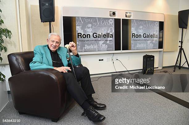 Photographer Ron Galella attends his presentation of "The Stories Behind the Pictures" at the Getty Images office on June 29, 2016 in New York City.