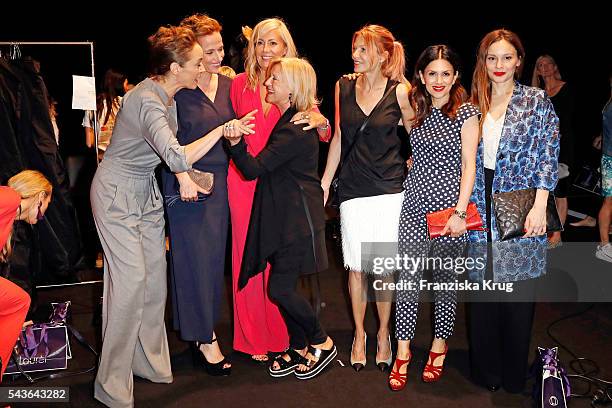 Jeanette Hain, Claudia Michelsen, Judith Milberg, designer Elisabeth Schwaiger, Ursula Karven, Viktoria Lauterbach and Mina Tander attend the Laurel...