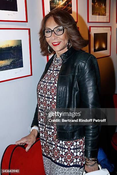 Galia Salimo attends the Private View of "Francoise Sagan, Photographer" : Photo Exhibition at Galerie Pierre Passebon on June 29, 2016 in Paris,...