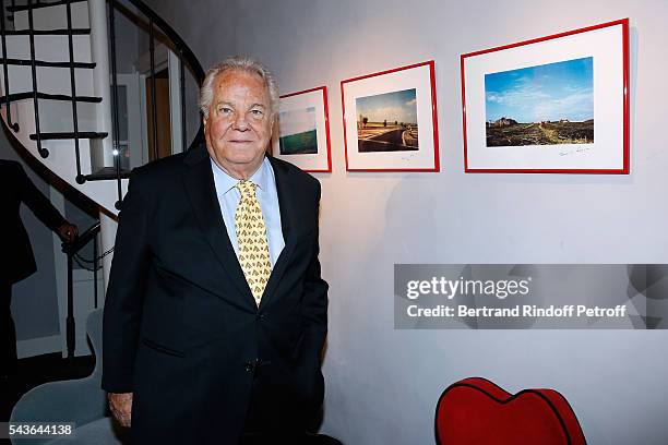 Massimo Gargia attends the Private View of "Francoise Sagan, Photographer" : Photo Exhibition at Galerie Pierre Passebon on June 29, 2016 in Paris,...